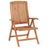 vidaXL Garden Chairs 2 pcs with Blue Cushions Solid Teak Wood