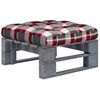 vidaXL Garden Pallet Ottoman Grey Impregnated Pinewood