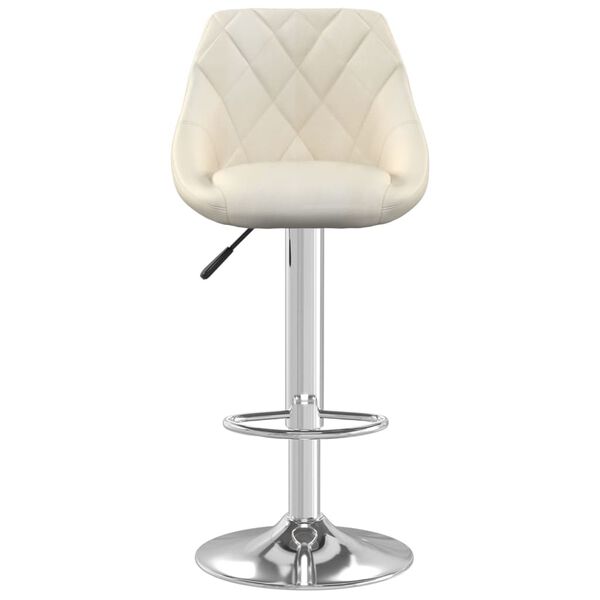 vidaXL Bar Stool Cream Velvet