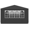 vidaXL Professional Party Tent with Side Walls 4x6 m Anthracite 90 g/m?