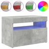 vidaXL TV Cabinet with LED Lights Concrete Grey 60x35x40 cm