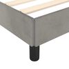 vidaXL Bed Frame without Mattress Light Grey 180x200 cm Super King Velvet
