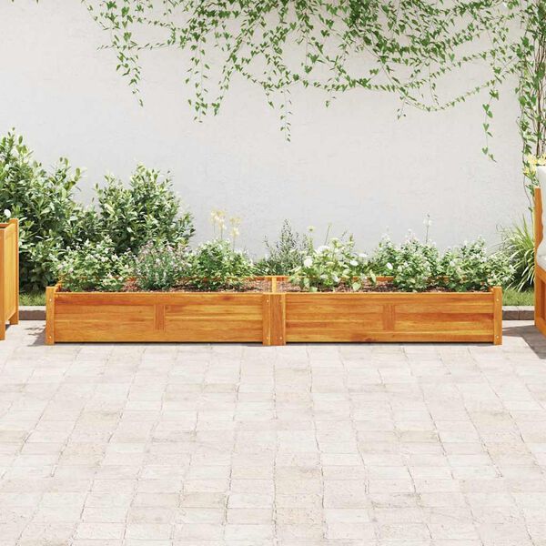 vidaXL Garden Raised Bed Acacia Wood 200x50x25 cm