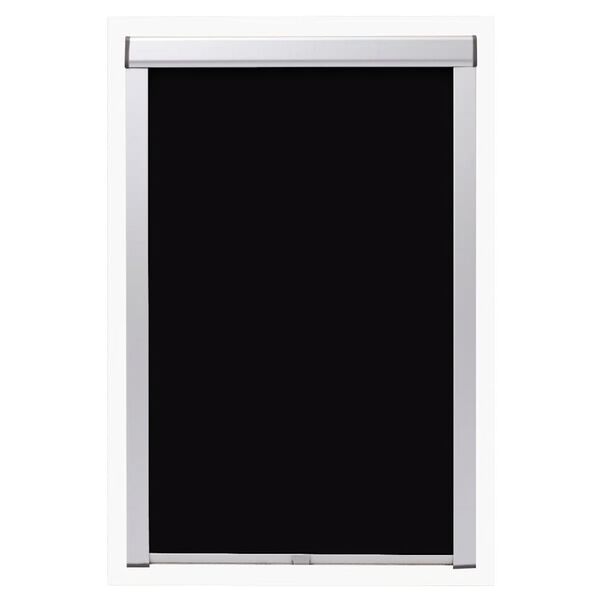 vidaXL Blackout Roller Blind Black CK04