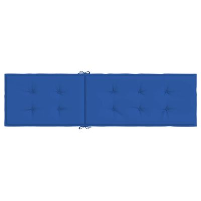 vidaXL Deck Chair Cushion Royal Blue (75+105)x50x3 cm