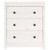 vidaXL Sideboard White 70x35x80 cm Solid Wood Pine