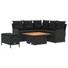 vidaXL Furniture Sets 5 pcs Black PE Rattan