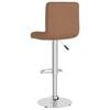 vidaXL Bar Stools 2 pcs Brown Fabric