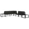 vidaXL Sectional Corner Sofa 1 pc with Cushions Aluminium Anthracite