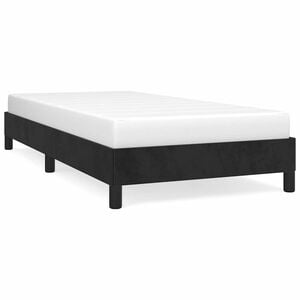 vidaXL Bed Frame without Mattress Black 90x200 cm Velvet