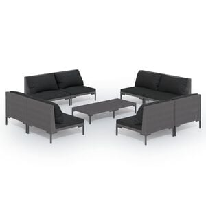 vidaXL Garden Lounge Set | Dark grey