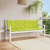 vidaXL Garden Bench Cushion Bright Green 200x(50+50)x7cm Oxford Fabric