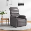 vidaXL Recliner Chair Grey Faux Leather