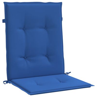 vidaXL Garden Lowback Chair Cushions 4 pcs Royal Blue 100x50x3 cm Oxford Fabric