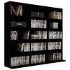 vidaXL CD Cabinet Black 100x23x89.5 cm Engineered Wood