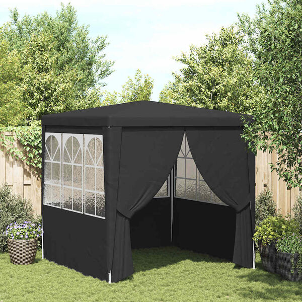 vidaXL Professional Party Tent Side Walls 2.5x2.5 m Anthracite 90 g/m²