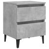 vidaXL Bed Cabinets 2 pcs Concrete Grey 40x35x50 cm Engineered Wood