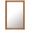 vidaXL Mirror 60x90 cm Solid Oak Wood