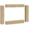 vidaXL 8 Piece TV Cabinet Set Sonoma Oak Engineered Wood