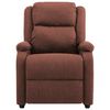 vidaXL Wing Back Recliner Chair Brown Fabric