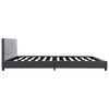 vidaXL Bed Frame without Mattress Grey Faux Leather 180x200 cm Super King