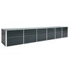 vidaXL Garden Raised Bed Galvanised Steel 480x80x77 cm Anthracite