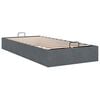 vidaXL Ottoman Bed Frame No Mattress Dark Grey 90x200 cm Velvet