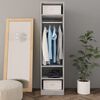 vidaXL Wardrobe Concrete Grey 50x50x200 cm Engineered Wood
