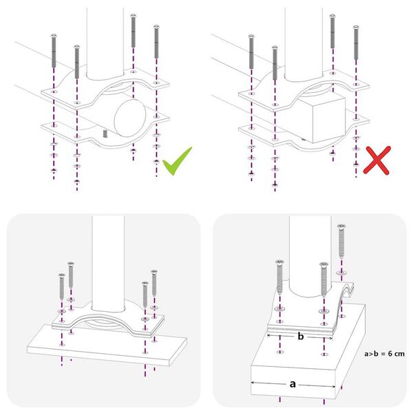 vidaXL Patio Retractable Side Awning 60x300 cm Black