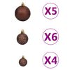 vidaXL Artificial Pre-lit Christmas Tree with Ball Set Red 120 cm PVC
