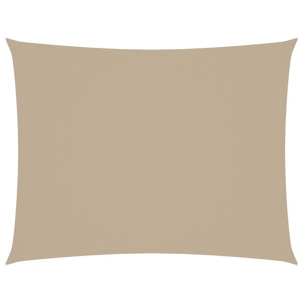 vidaXL Sunshade Sail Oxford Fabric Rectangular 5x6 m Beige