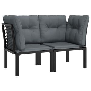 vidaXL Corner Chair | Black, Dark Grey