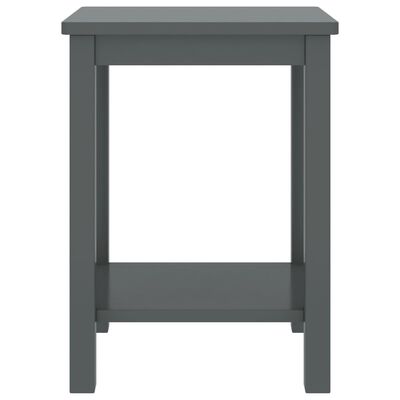 vidaXL Bedside Cabinet Dark Grey 35x30x47 cm Solid Pinewood