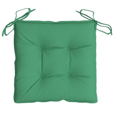 vidaXL Chair Cushions 2 pcs Green 40x40x7 cm Oxford Fabric