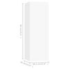 vidaXL TV Cabinet White 30.5x30x90 cm Engineered Wood