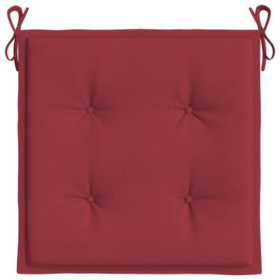 vidaXL Garden Chair Cushions 4 pcs Wine Red 50x50x3 cm Oxford Fabric