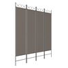 vidaXL 4-Panel Room Divider Anthracite 160x200 cm Fabric
