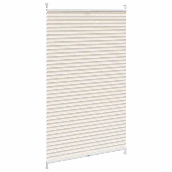 vidaXL Plisse Blind 80x125cm Cream