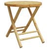 vidaXL Folding Garden Table Ø45x45 cm Bamboo