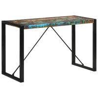 vidaXL Dining Table 120x55x76 cm Solid Wood Reclaimed