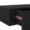 vidaXL Wall-mounted Drawer Shelves 2 pcs Black 40x23.5x10cm MDF