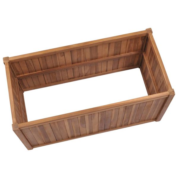 vidaXL Raised Bed 100x50x70 cm Solid Teak Wood