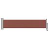 vidaXL Patio Retractable Side Awning 60x300 cm Brown
