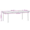 vidaXL 9 Piece Garden Dining Set Black