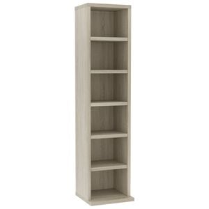 vidaXL CD Cabinet | Sonoma oak | Engineered wood | 21x20x88 cm | CD Cabinet