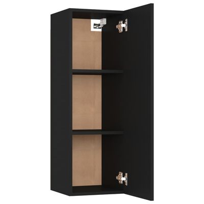 vidaXL 5 Piece TV Cabinet Set Black Engineered Wood