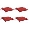vidaXL Chair Cushions 4 pcs Red 50x50x7 cm Oxford Fabric