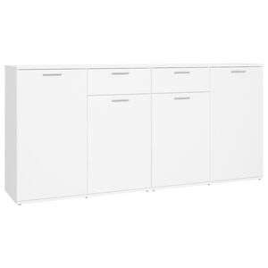 vidaXL Sideboard White 160x36x75 cm Engineered Wood