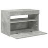 vidaXL TV Cabinet with LED Lights Concrete Grey 60x35x40 cm