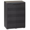 vidaXL Garden Cabinet | Black | Polypropylene (PP) | Compact | Storage Cabinet